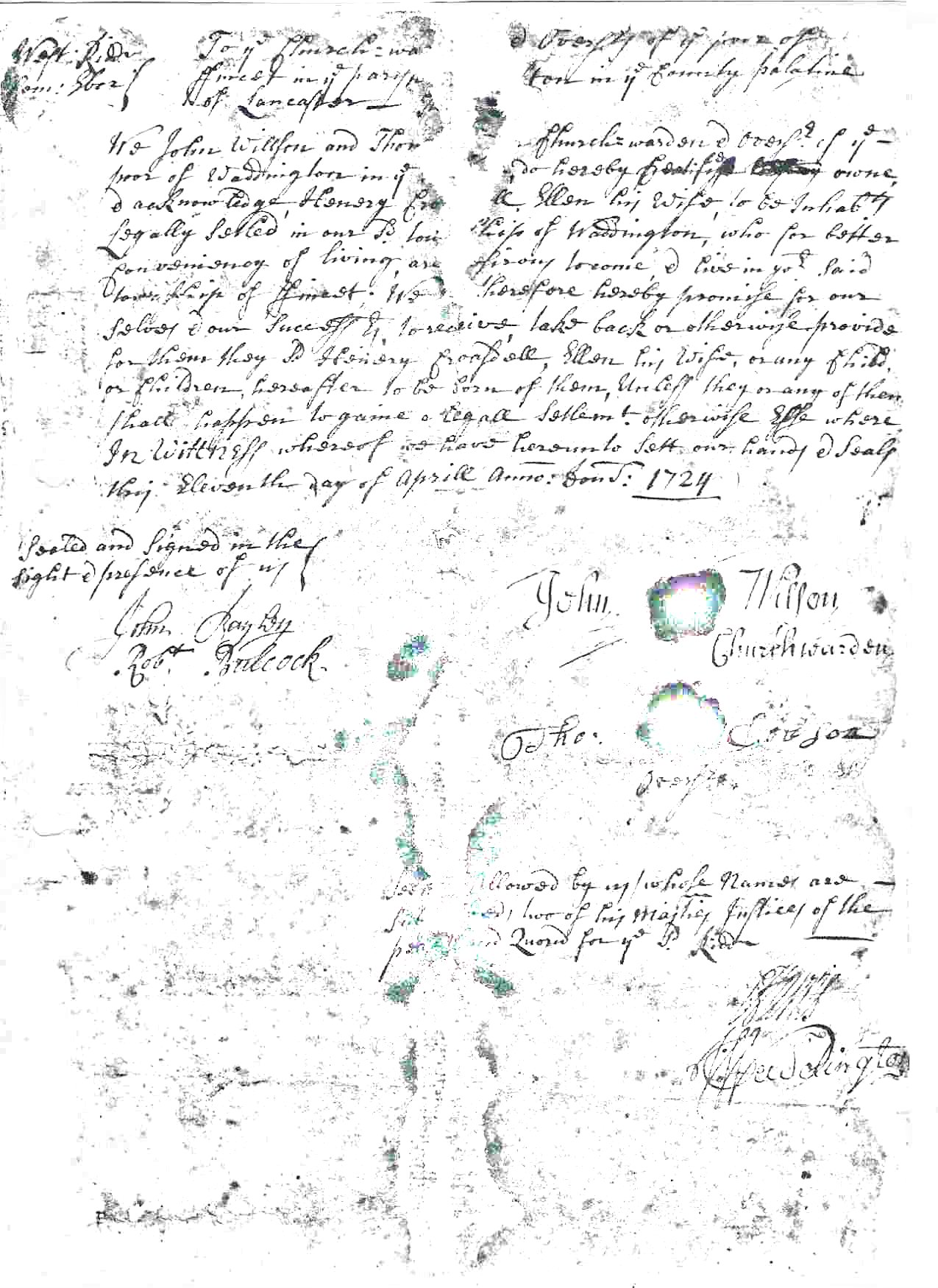 Settlement Certificate