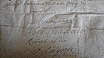 Thomas and Henry's signatures